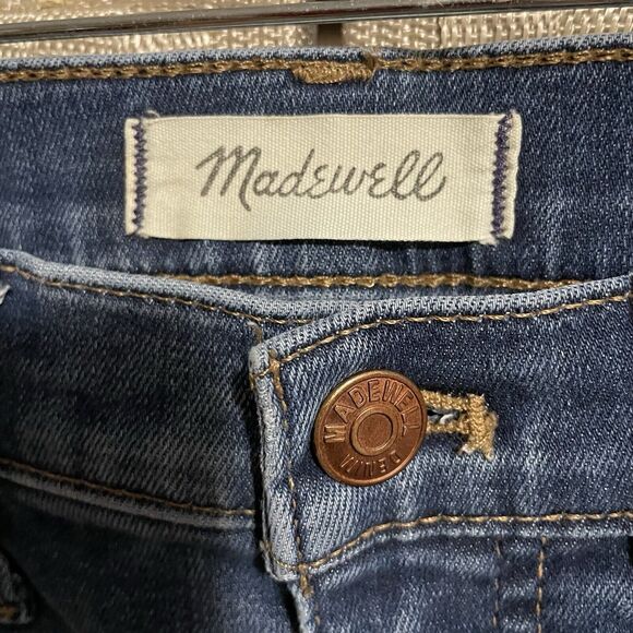 Madewell 10” HIGH RISE SKINNY Jeans Women’s Size 28 Medium Wash Stretch Ankle - Picture 7 of 10